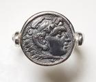 Anello con moneta Greca cod. 006